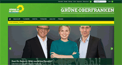 Desktop Screenshot of gruene-oberfranken.de